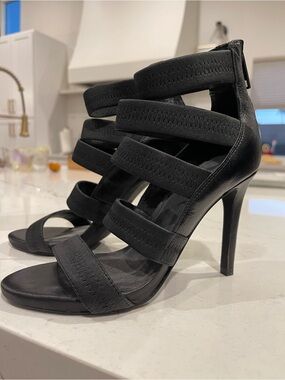 Joie Black Strappy High Heel Sandals